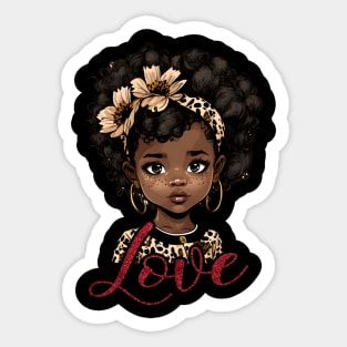 Love, Black Girl, Black Queen, Black Woman, Black History Sticker